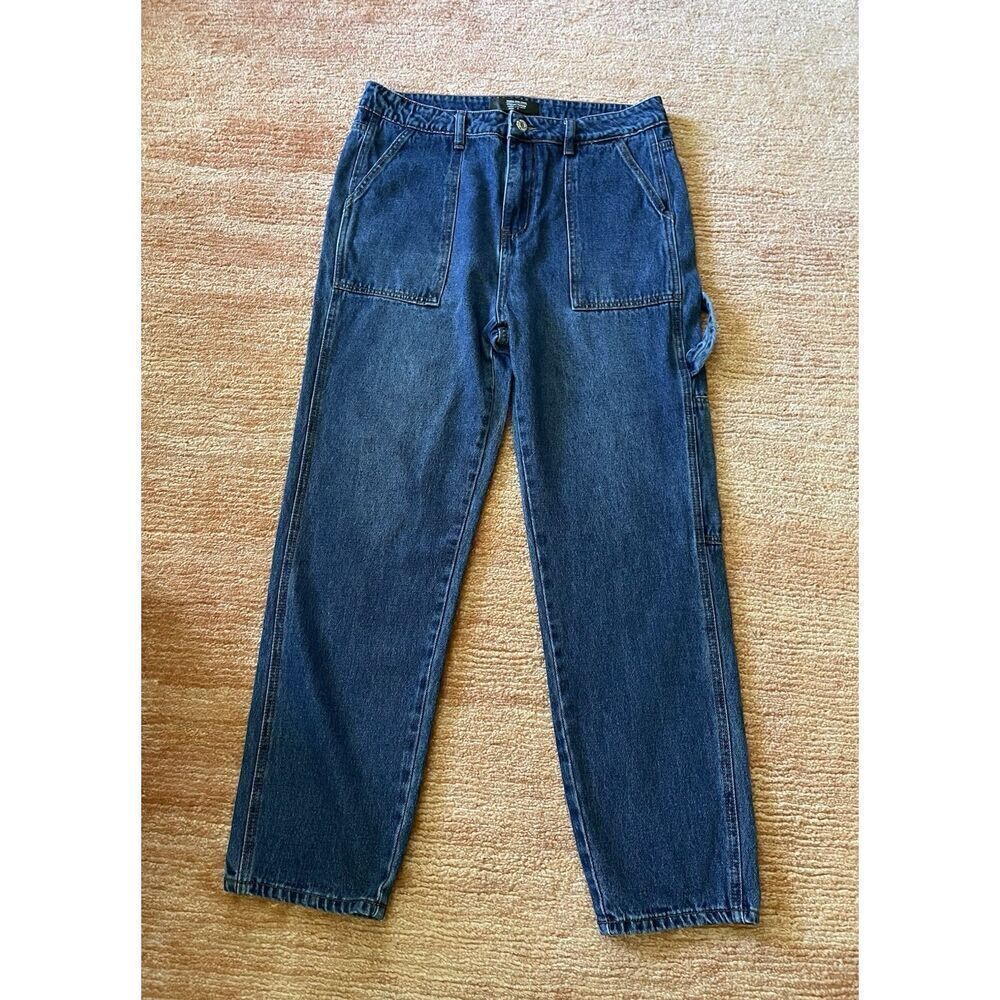 Monkey Ride High Rise Carpenter Jeans Womens 9 Cargo Mom Origional Vintage